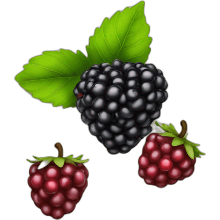 single black berry emoji