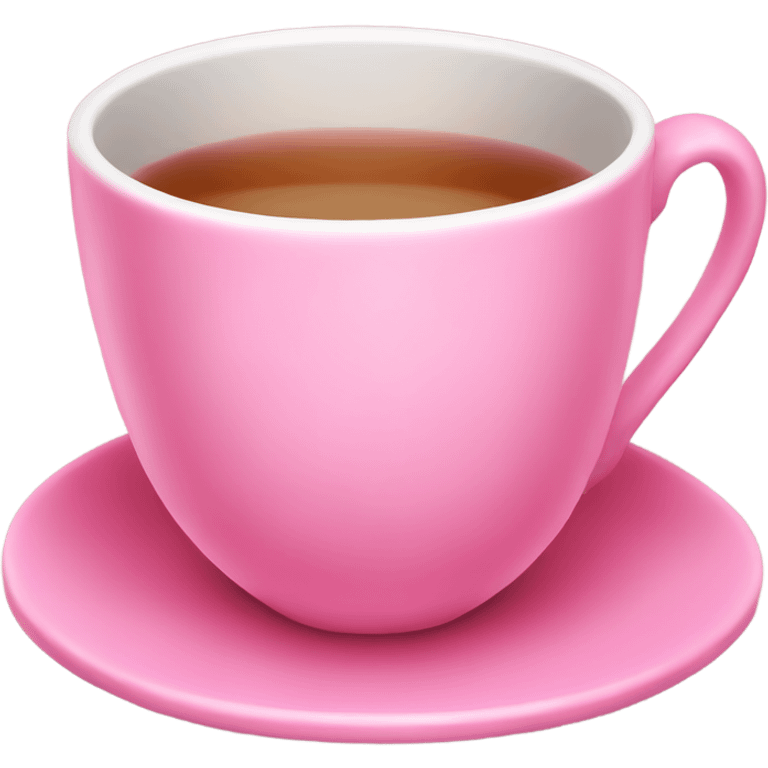 Pink tea cup  emoji