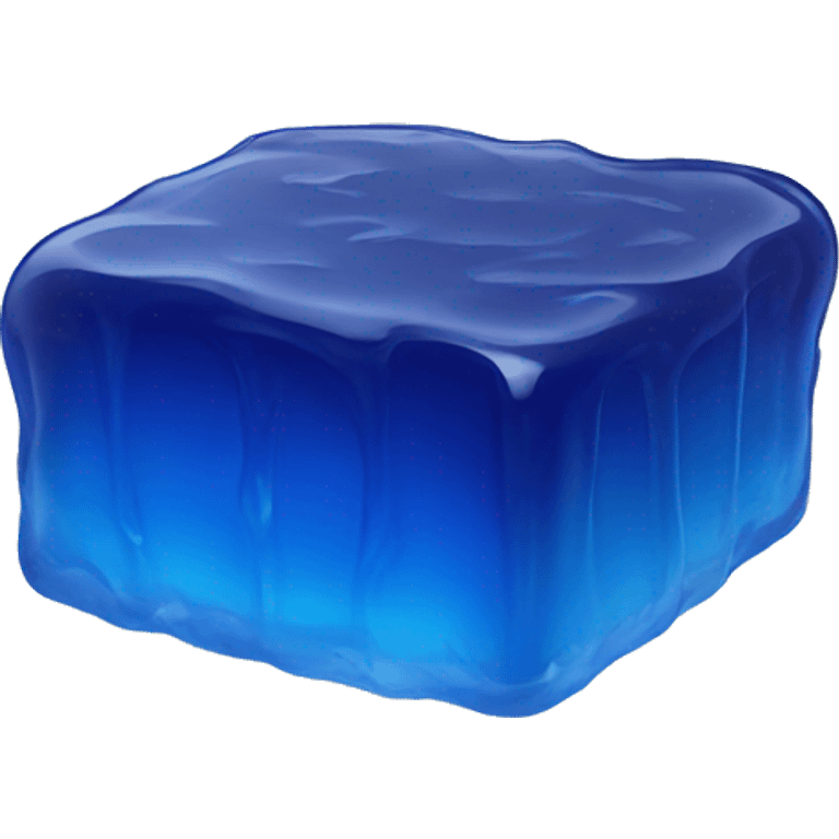 square blue jelly slab  emoji