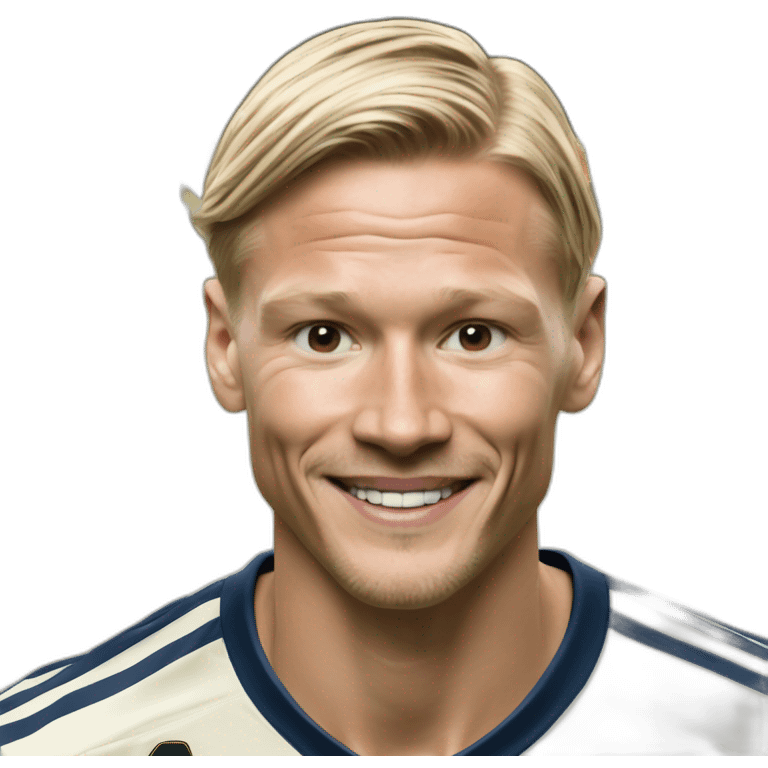 Haaland winning a ballon d'or emoji