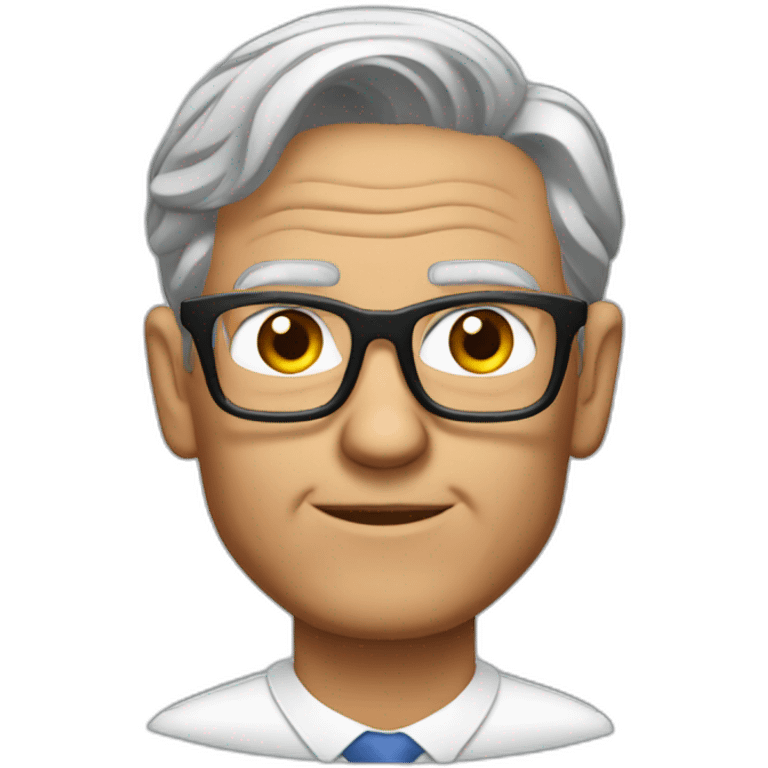 Jerome Powell with eyeglasses emoji