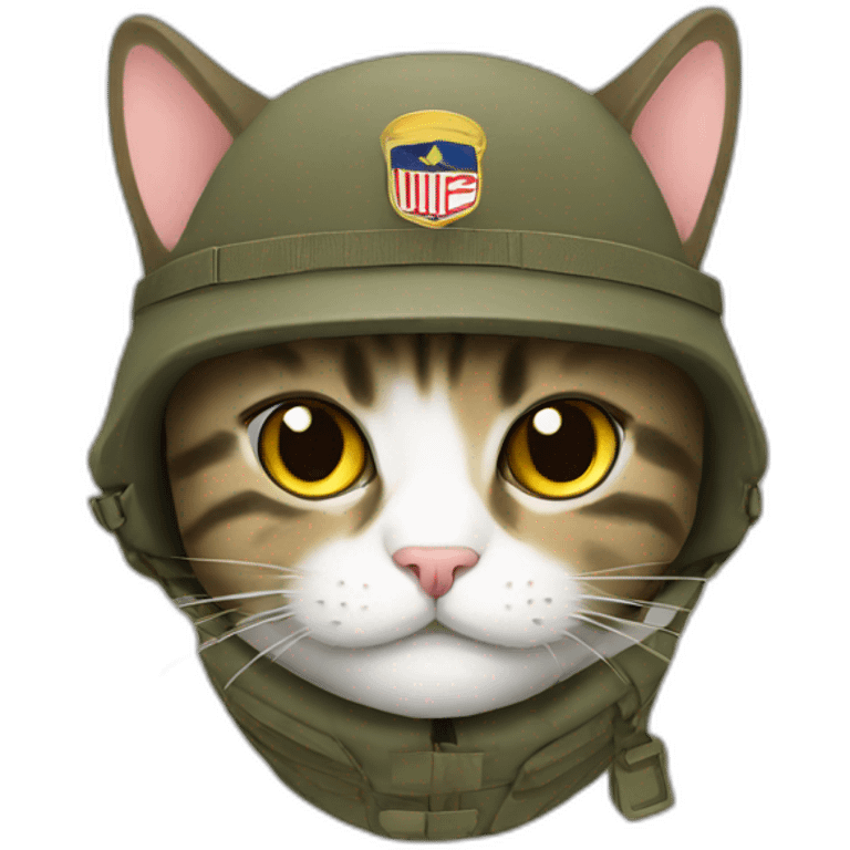 Army cat emoji