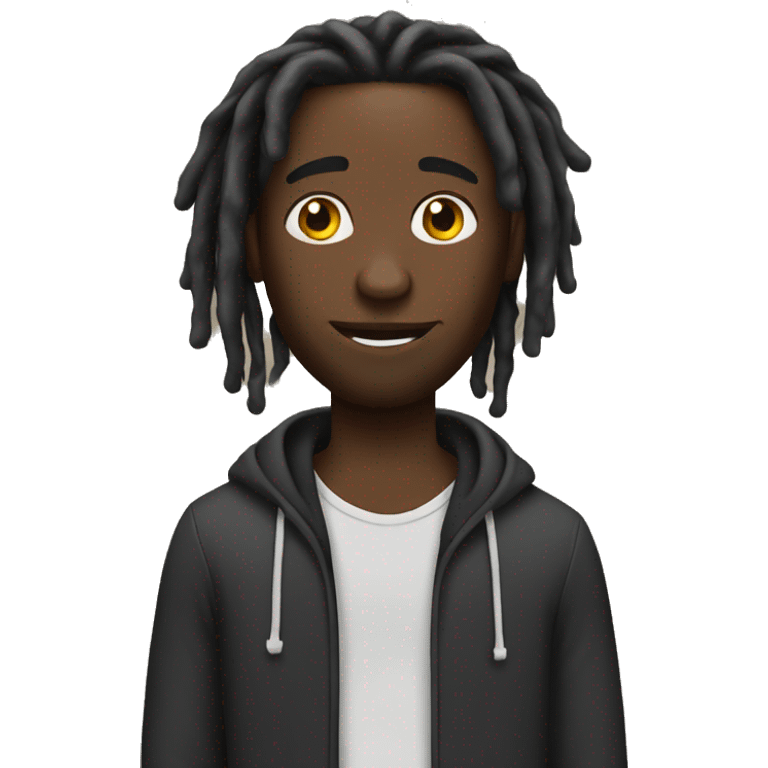 Black guy with dreads  emoji