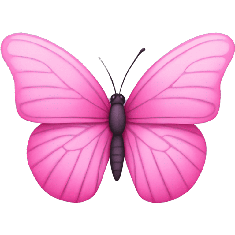 Pink butterfly emoji