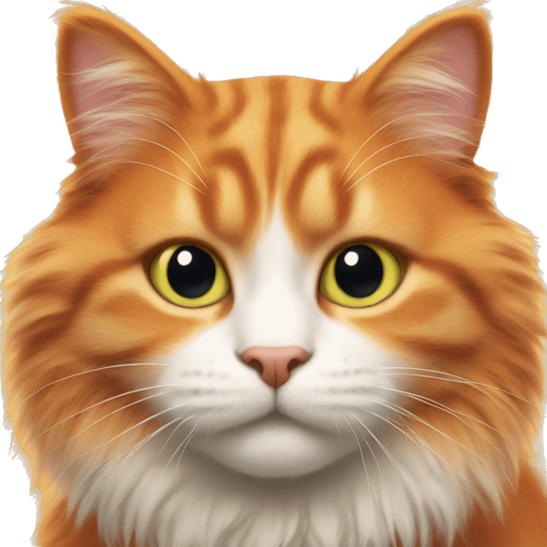 Orange fluffy cat emoji