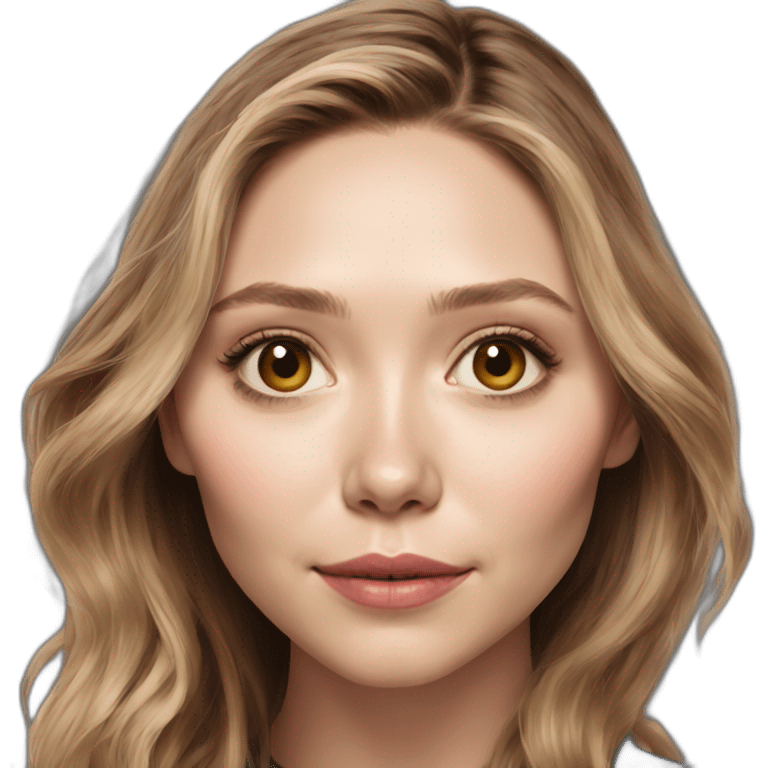 Elizabeth Olsen plus emoji