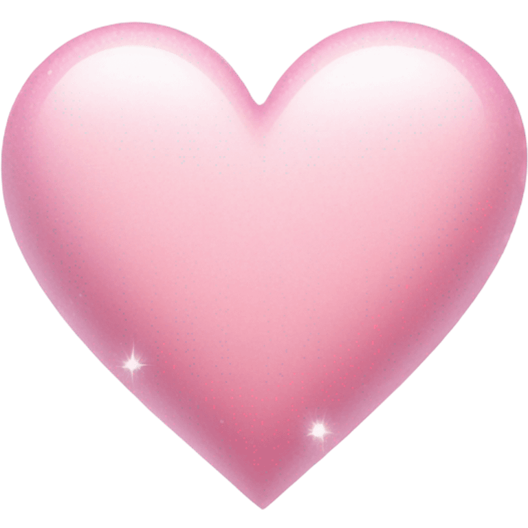 light pink heart with big white sparkles emoji