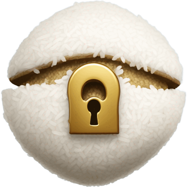 Onigiri lock emoji