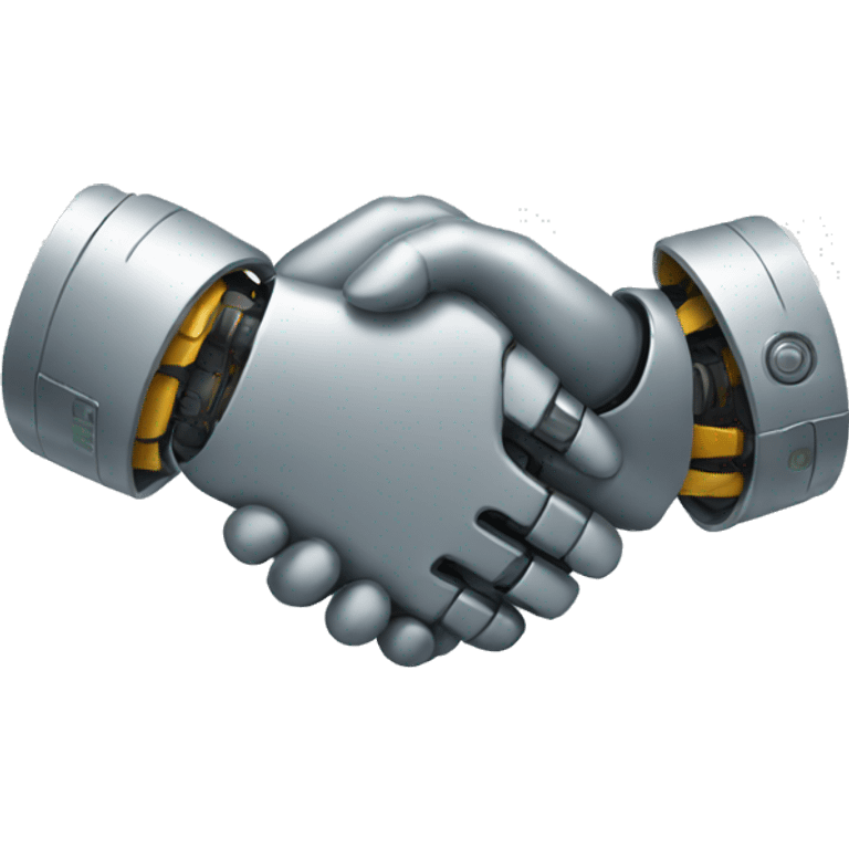 robot handshake emoji