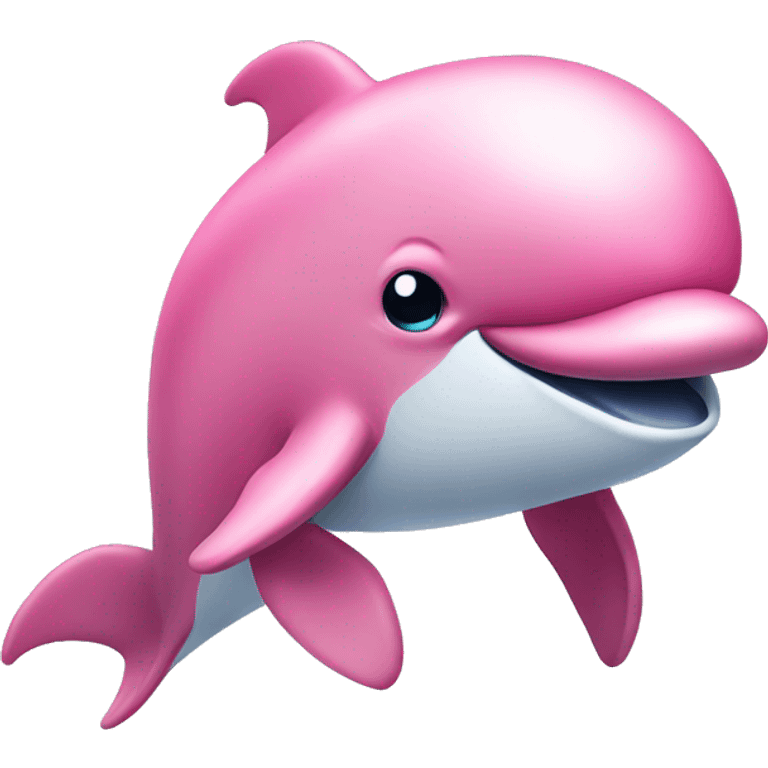 Pink dolphin emoji