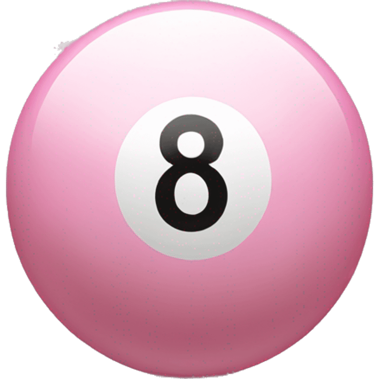 light pink eight ball emoji