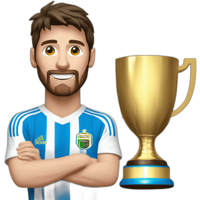 Messi-com-a-taça-da-copa-do-mundo emoji