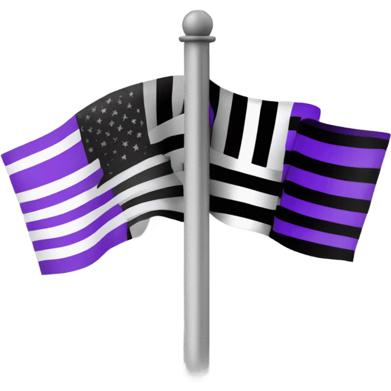 Asexual flag emoji