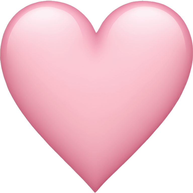 Light pink heart emoji