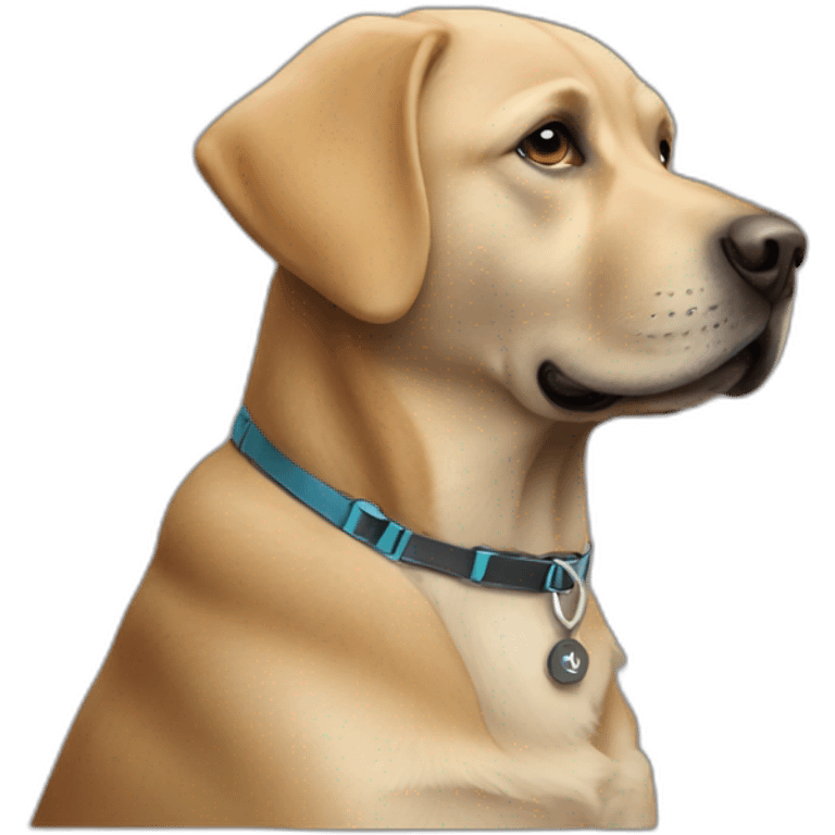 labrador coding emoji