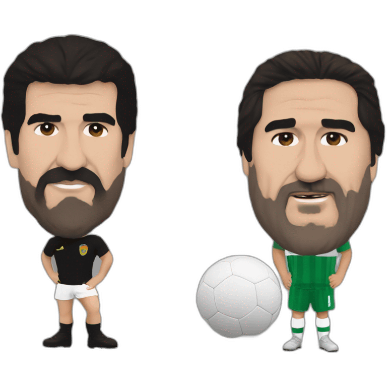 Cantona avec maradona emoji