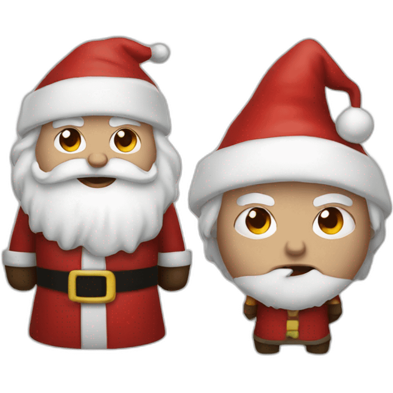 santa with angry potter emoji