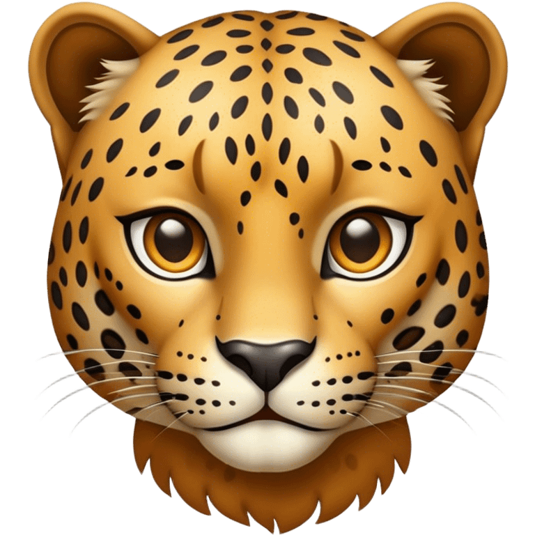 leopard brownish emoji