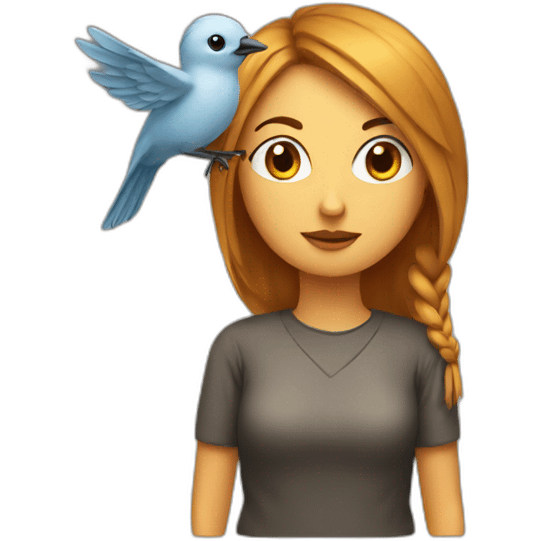 woman bird emoji