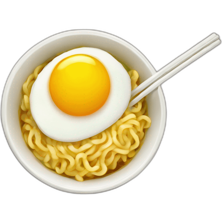 instant noodle with egg emoji