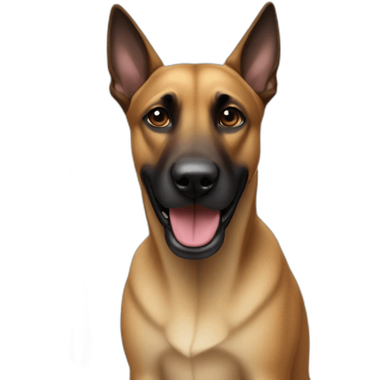 Dog malinois with spoon emoji