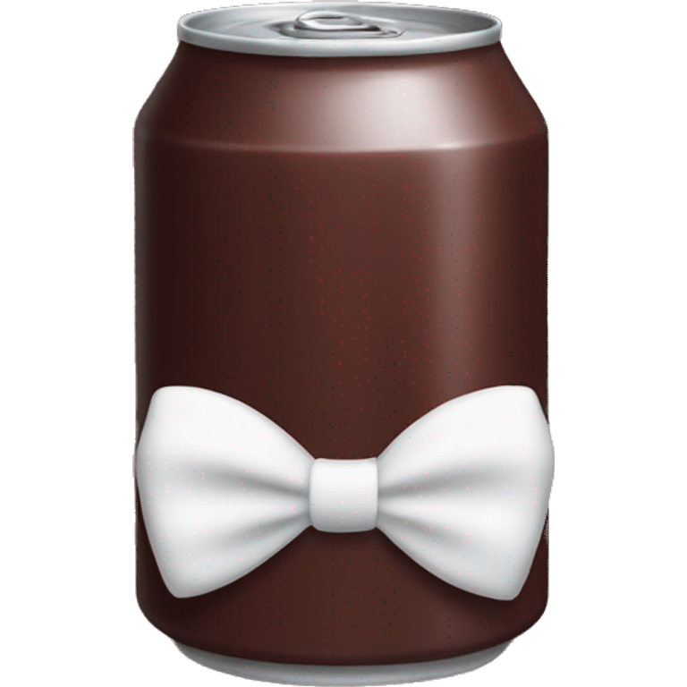 Dr Pepper with a white bow  emoji