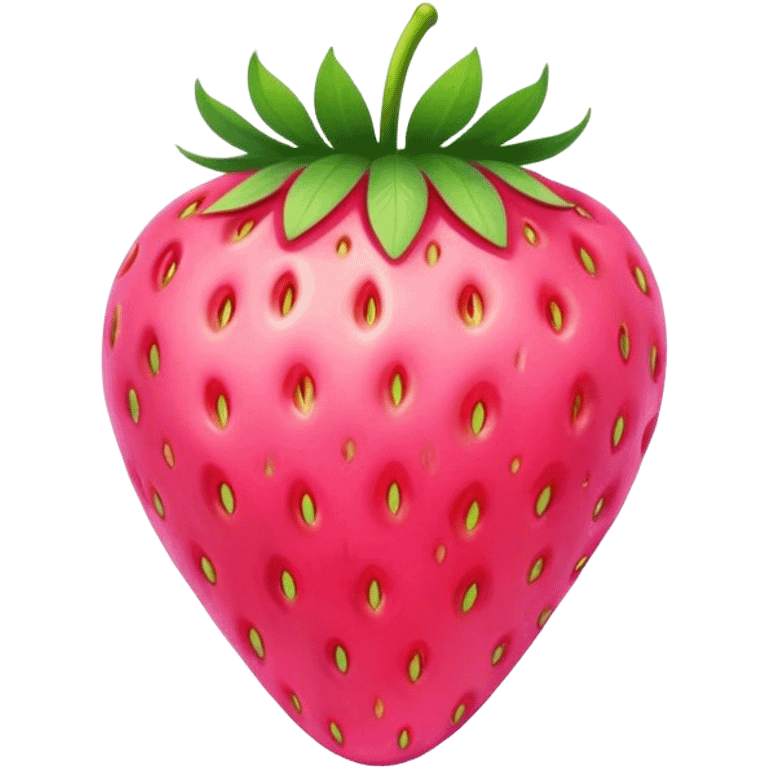 Pink strawberry  emoji