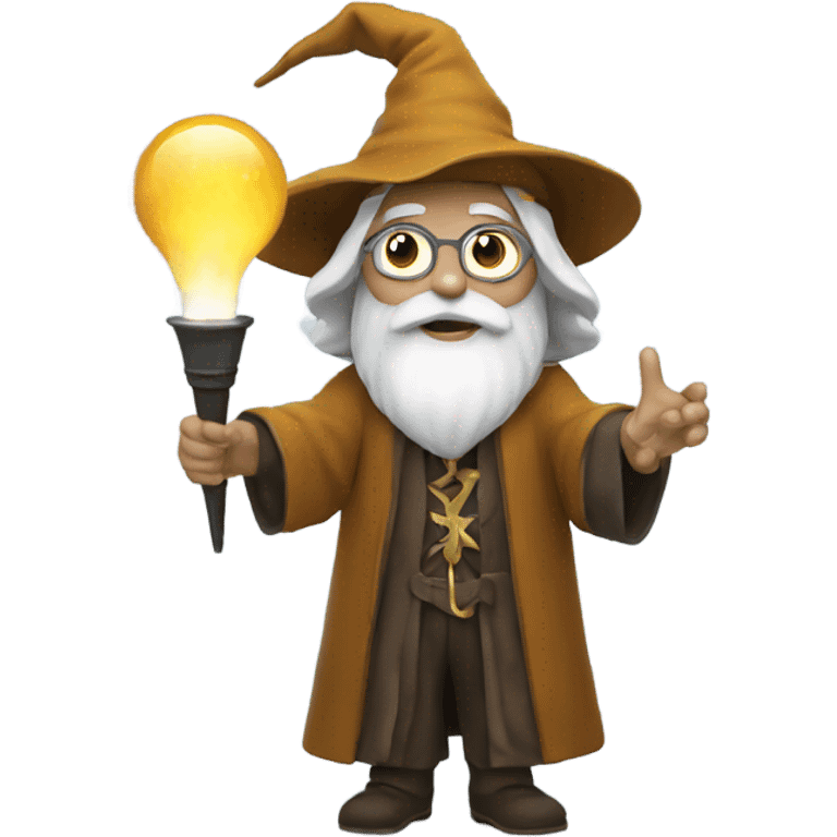 Wizard using a filming light  emoji