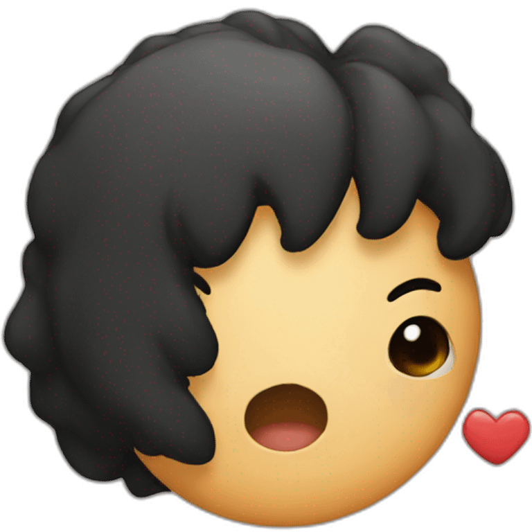 Kiss rock emoji