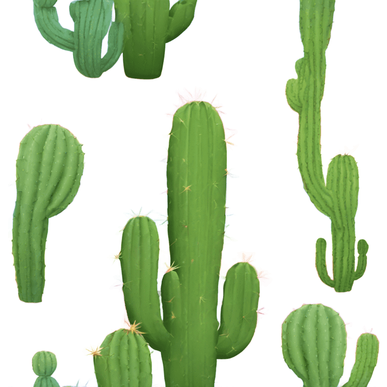 Cactus couleur arc-en-ciel  emoji