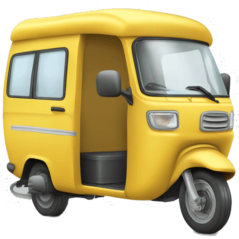 yellow 3 wheel￼ van ￼  emoji