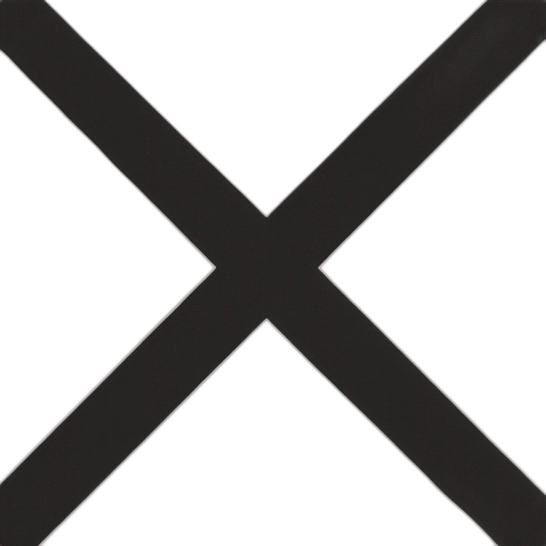 Straight Black Cross on white flag emoji