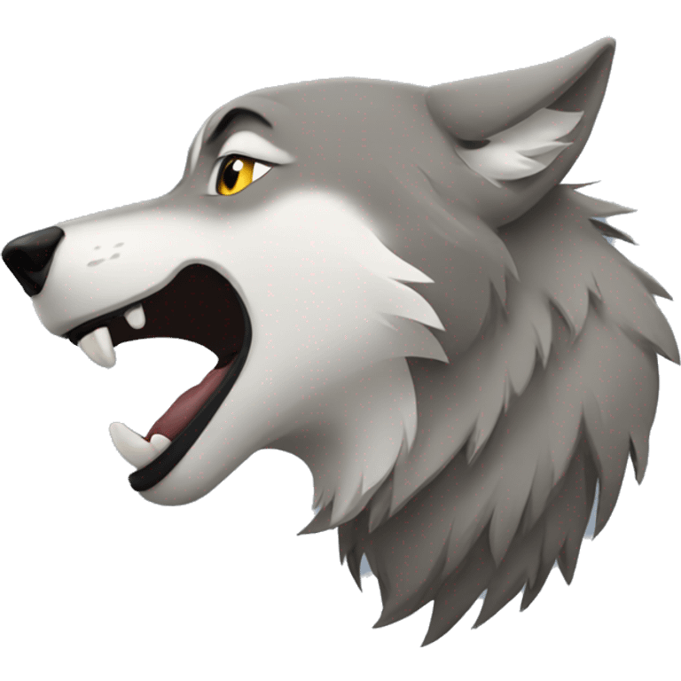 Howling wolf  emoji