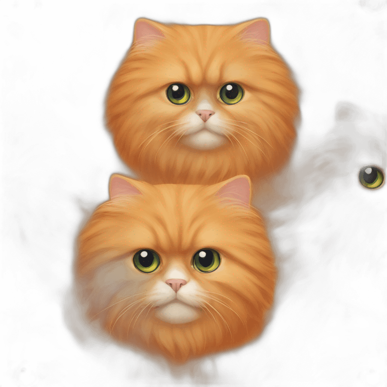 Orange persian cat emoji