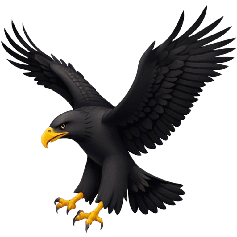 Black eagle emoji