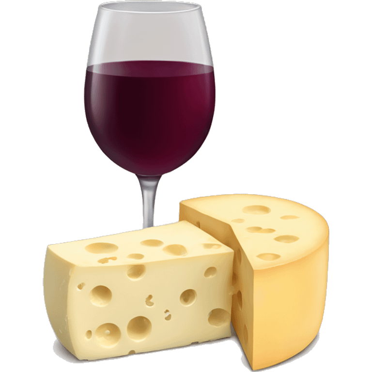 Cheese and wine emoji