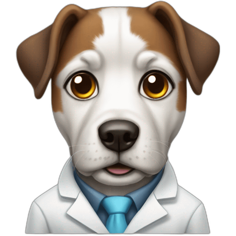 Scientist dog emoji