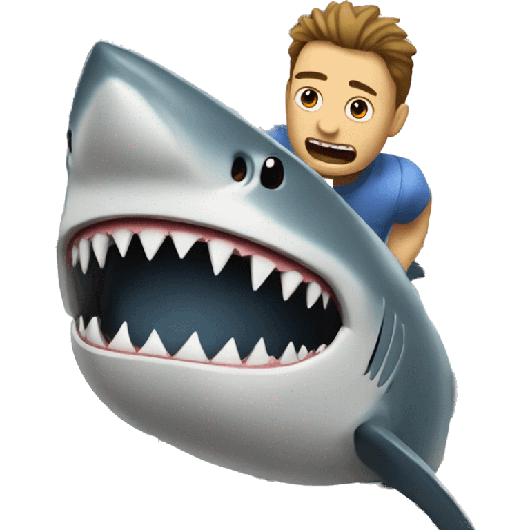 Johnny Hallyda attack shark emoji