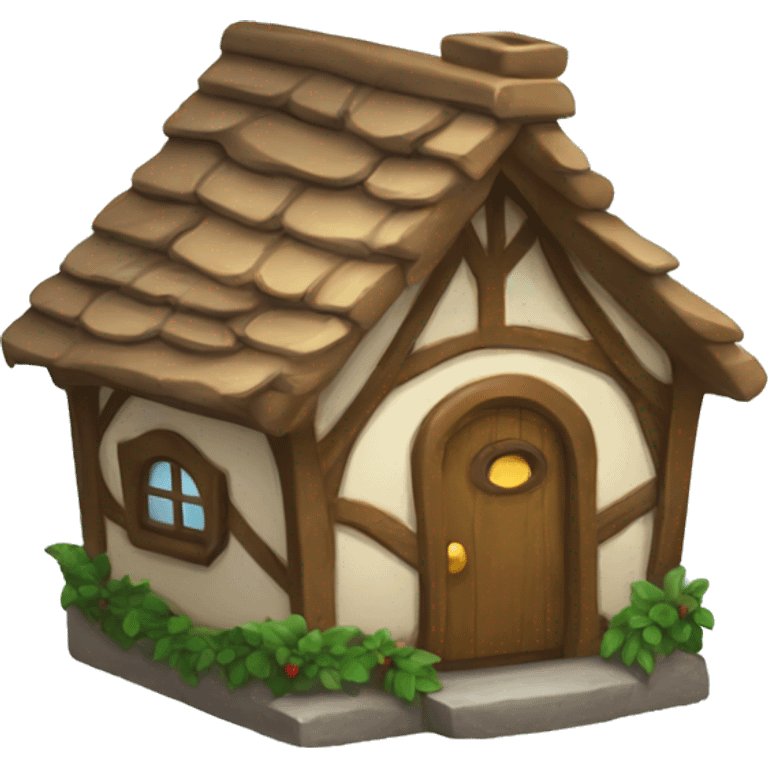 small christmas elf house emoji