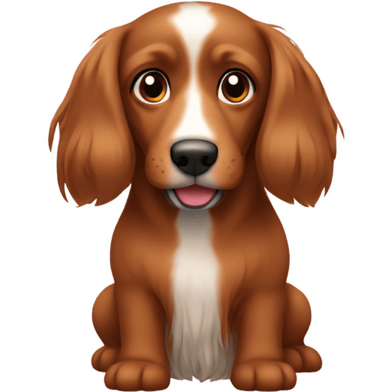 Brown Miniature Long-Haired Doxen emoji