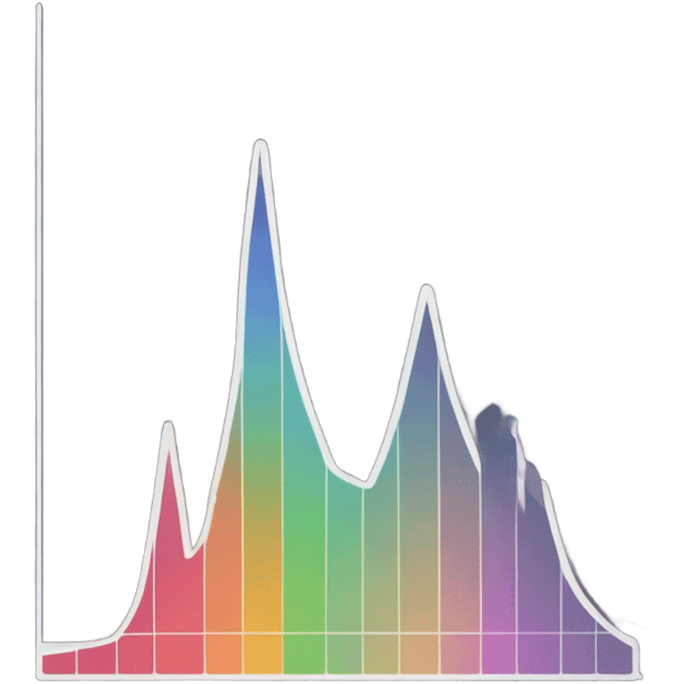 vaporware color trending up chart emoji