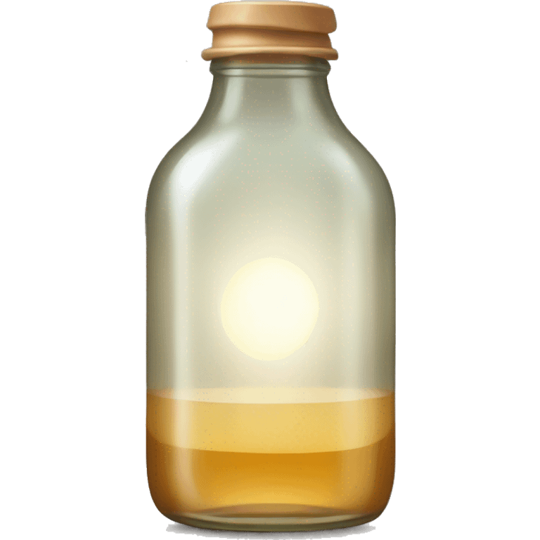 glass bottle with light tea emoji