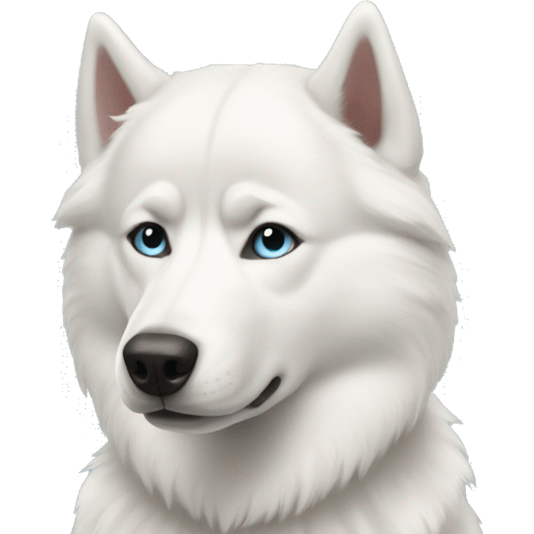 white-husky emoji