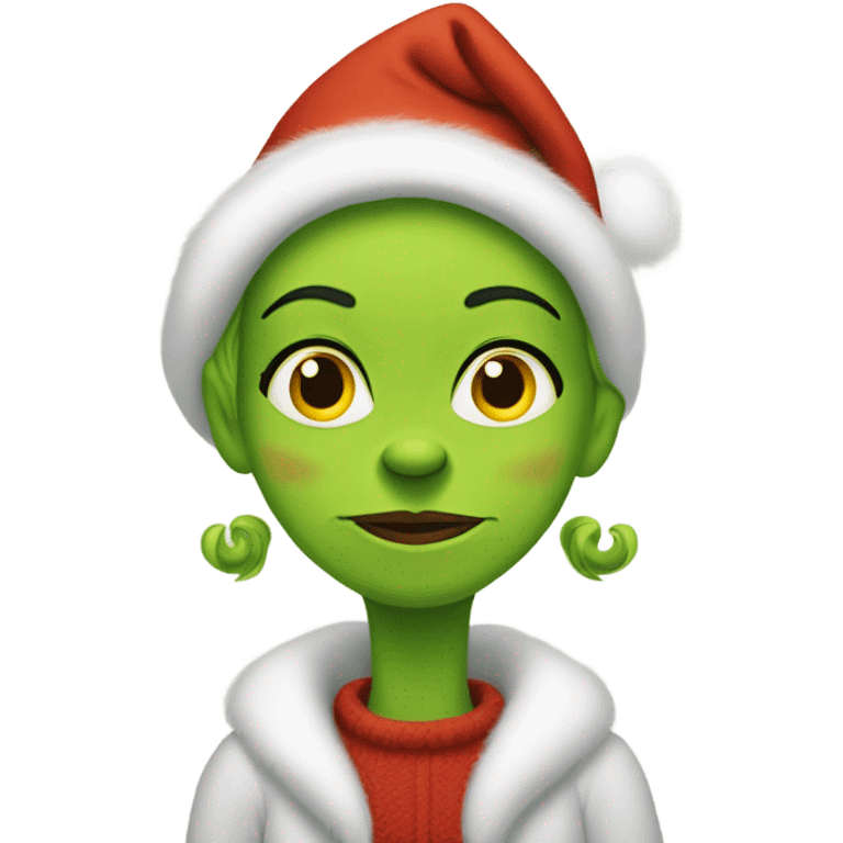 grinch as a traditional wife emoji