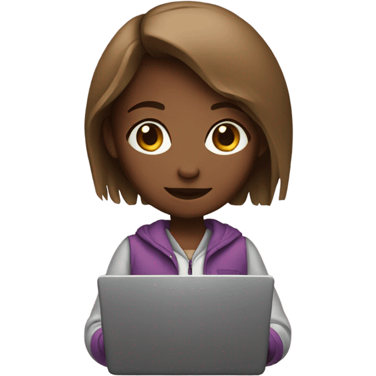 girl with laptop emoji