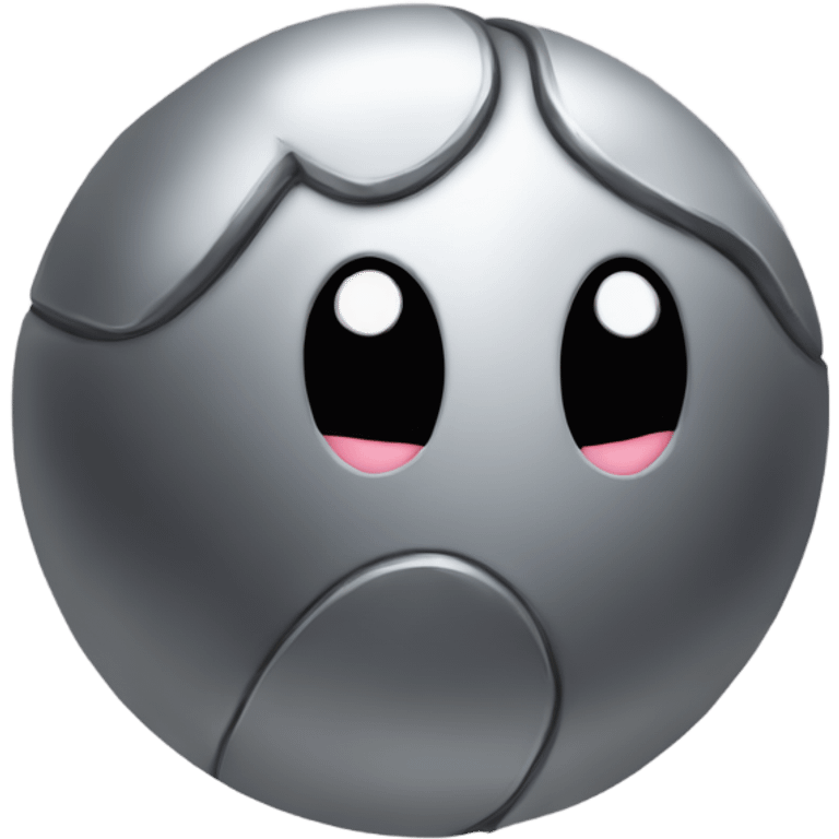 Metal Kirby ball emoji