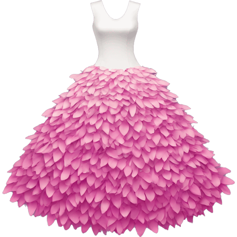 dress made of petals emoji