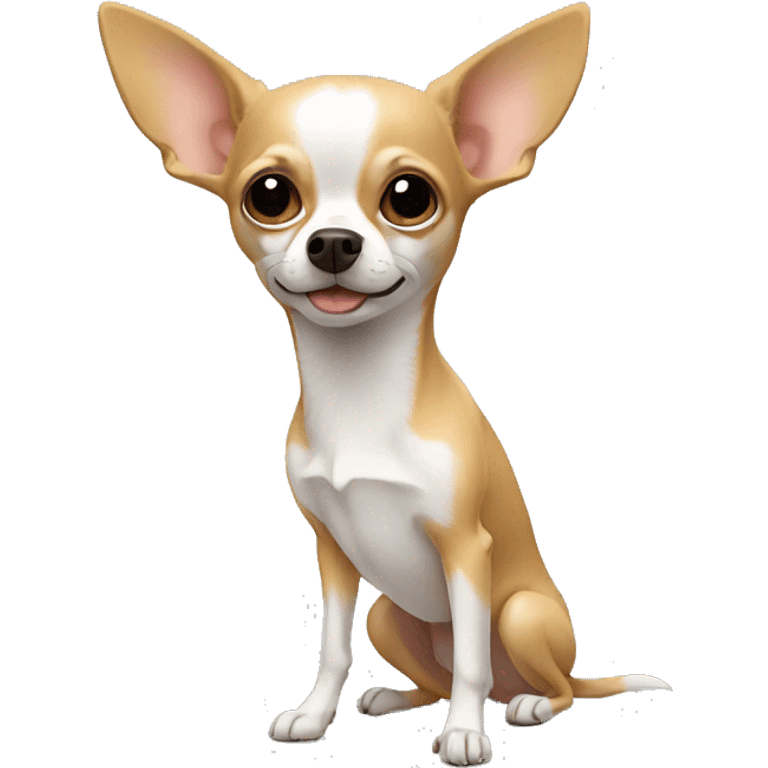 Chihuahua with computer emoji