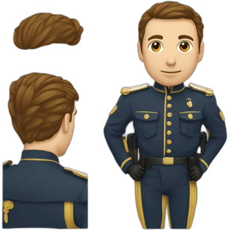 Gendarme roux costaud emoji