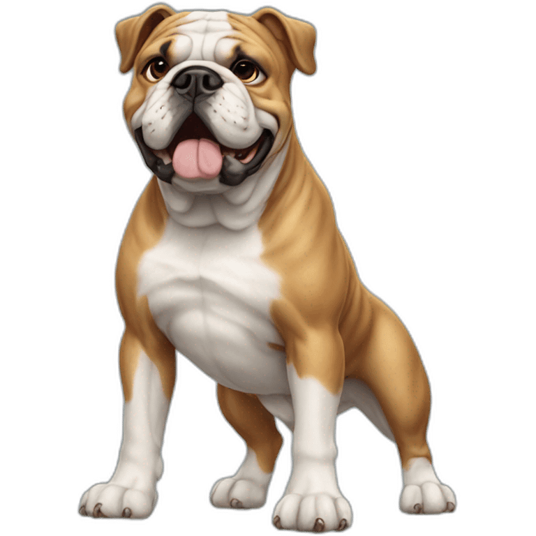 Dog Bulldog full-height emoji